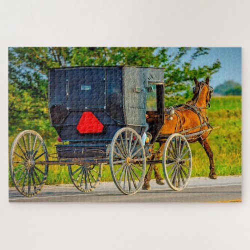 We love Amish Carraiges in Iowa Jigsaw Puzzle