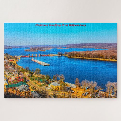 We love Bellevue Iowa Jigsaw Puzzle