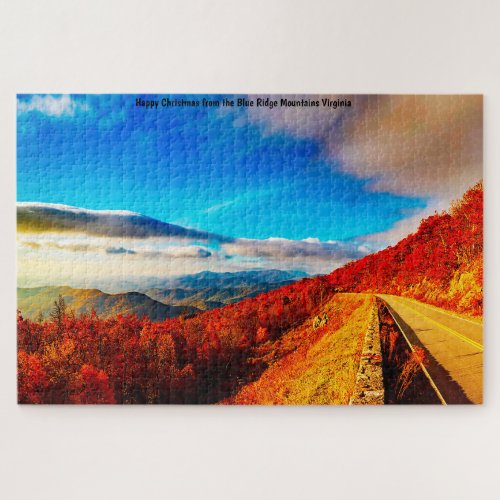 We love Blue Ridge Mountains Virginia Jigsaw Puzz Jigsaw Puzzle