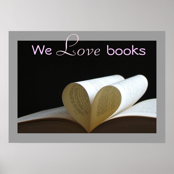 We Love Books Literacy Print | Zazzle.com