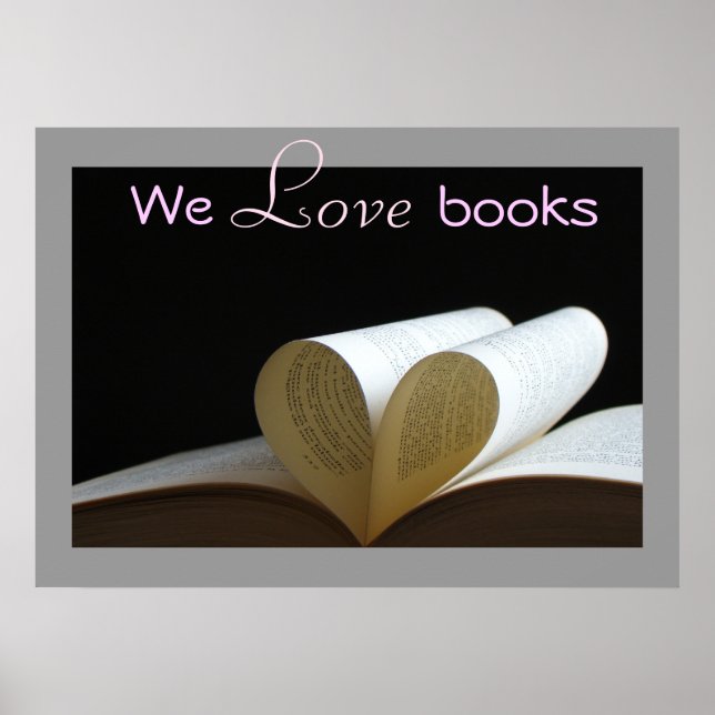 We Love Books Literacy Print (Front)