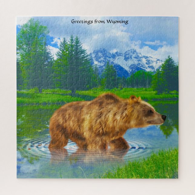 We Love  Brown Bears Wyoming. Jigsaw Puzzle (Vertical)