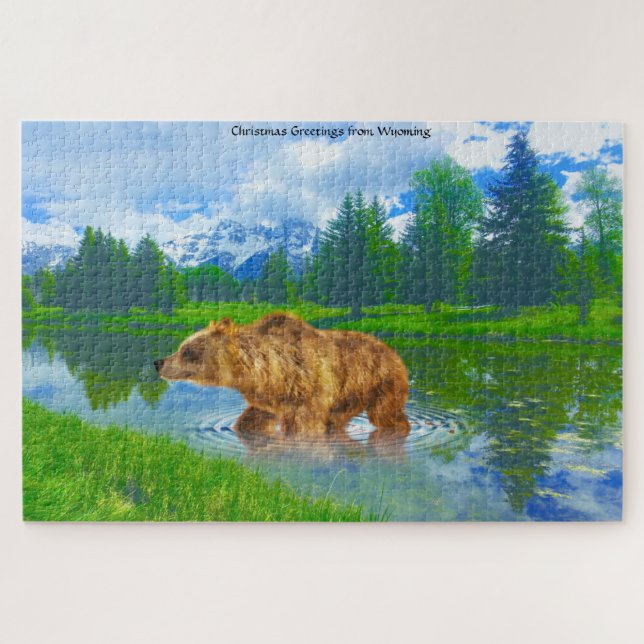 We love Brown Bears Wyoming Jigsaw Puzzle (Horizontal)