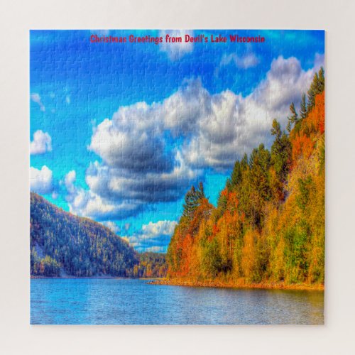 We love Devils Lake Wisconsin Jigsaw Puzzle