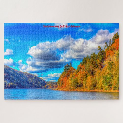 We love Devils Lake Wisconsin Jigsaw Puzzle