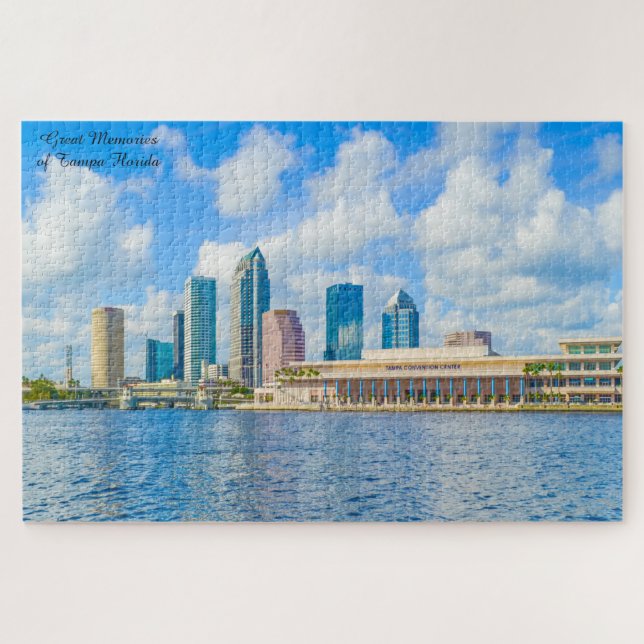 We Love Down Town Tampa Florida Jigsaw Puzzle (Horizontal)