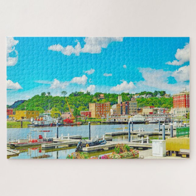 We love Dubuque in Iowa. Jigsaw Puzzle (Horizontal)