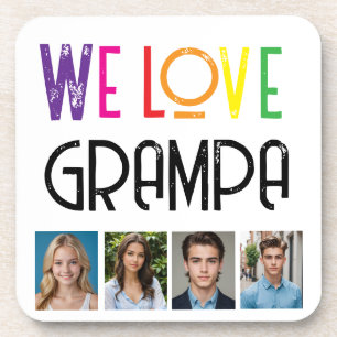 WE LOVE GIFT, EDIT ADD PHOTO BEVERAGE COASTER