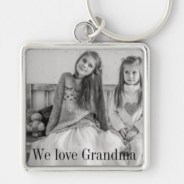 We love Grandma photo key chain (Front)