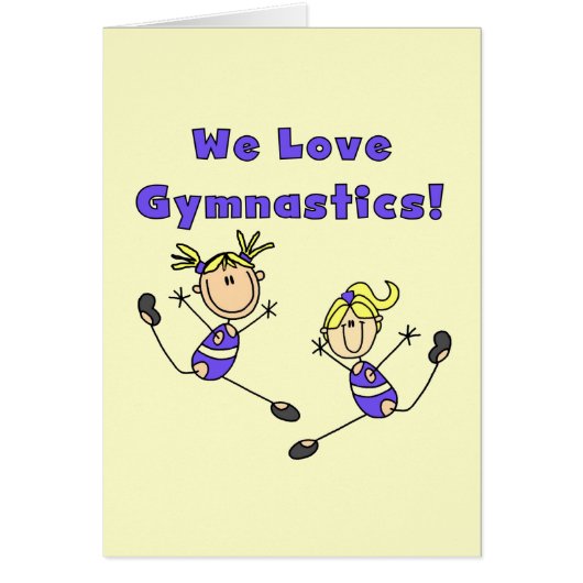 We Love Gymnastics Cards (Front)