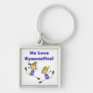 We Love Gymnastics Keychain