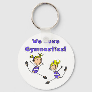 We Love Gymnastics Keychain