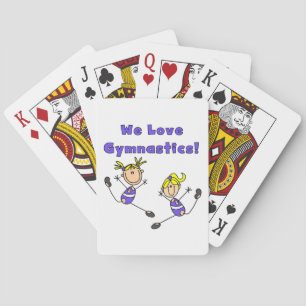 We Love Gymnastics Poker Cards