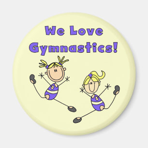 We Love Gymnastics Tshirts and Gifts Magnet