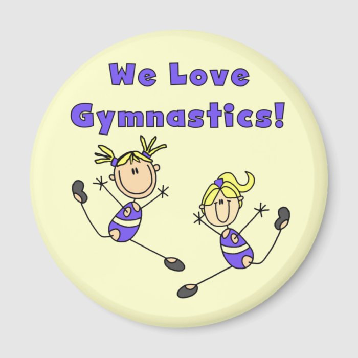 We Love Gymnastics Tshirts and Gifts Magnets