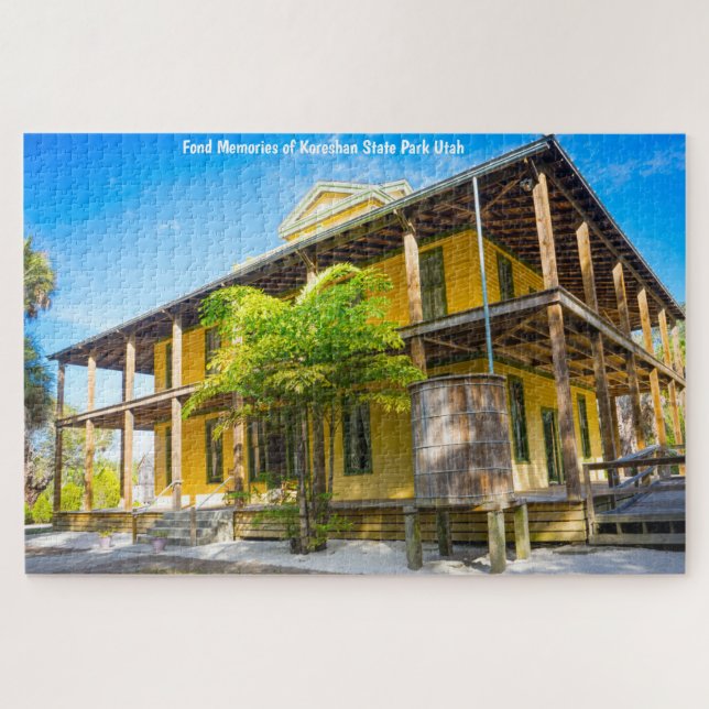 We Love Koreshan  State Park Utah Jigsaw Puzzle (Horizontal)