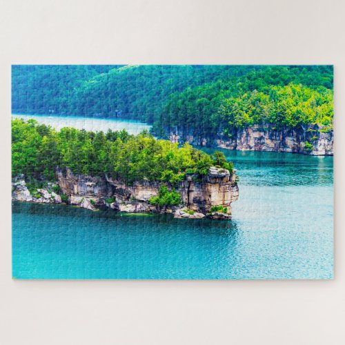 We love Lake Summersville Virginia Jigsaw Puzzle