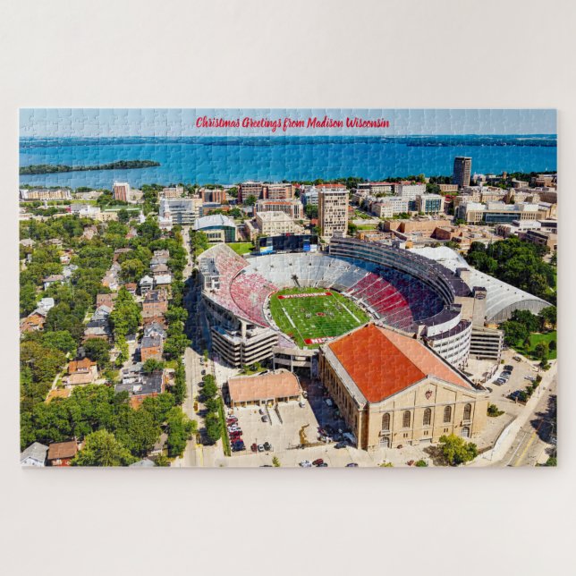 We love Madison Wisconsin. Jigsaw Puzzle (Horizontal)