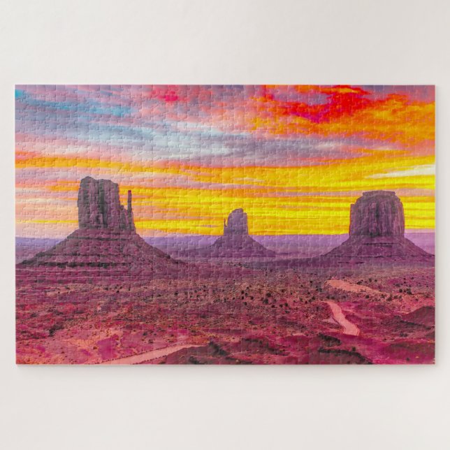 We Love Monument Valley Utah Jigsaw Puzzle (Horizontal)