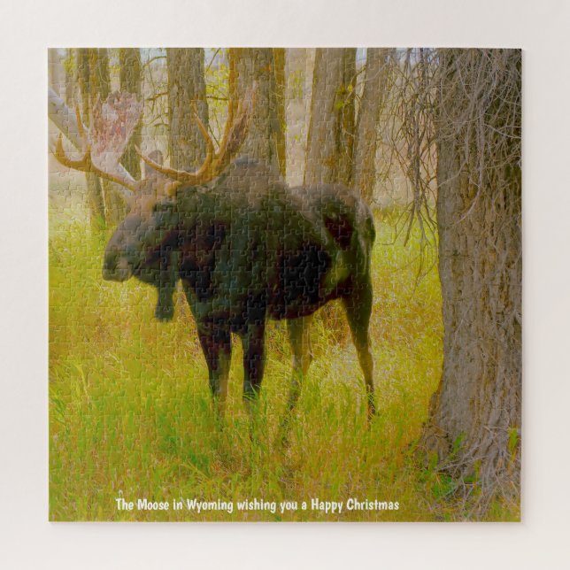 We Love  Moose Wyoming. Jigsaw Puzzle (Vertical)