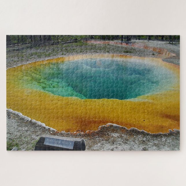 We love Morning Glory Pool Wyoming Jigsaw Puzzle (Horizontal)