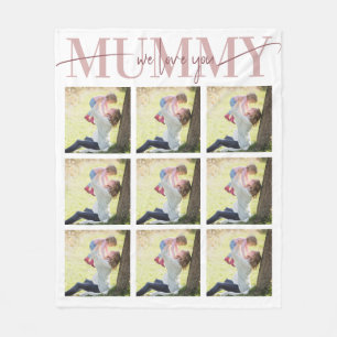 We Love Mummy Personalized Mother's Day Gift Fleece Blanket