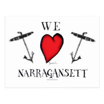 we love narragansett postcard we love narragansett postcard