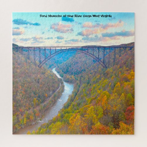 We love New River Gorge West Virginia Jigsaw Puzz Jigsaw Puzzle