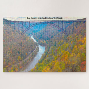 We love New River Gorge West Virginia. Jigsaw Puzz Puzzle
