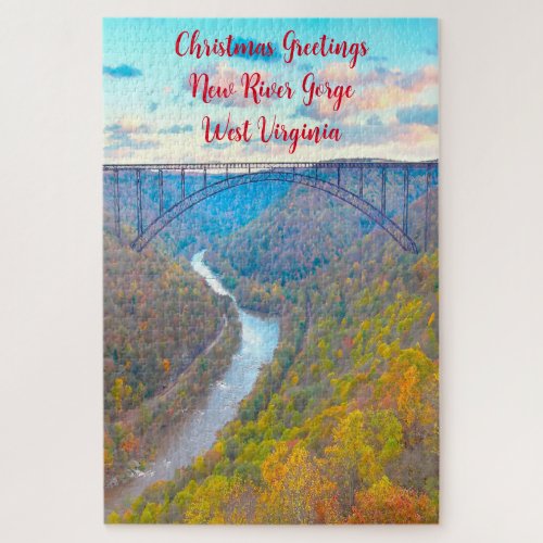 We love New River Gorge West Virginia Jigsaw Puzzle