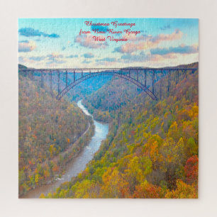 We love New River Gorge West Virginia. Jigsaw Puzzle