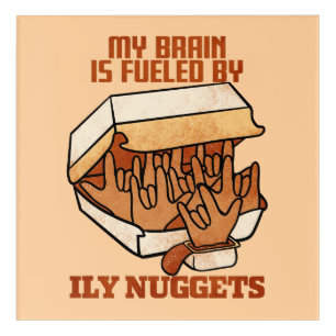 We Love Nuggets - Nugget Love - ASL ILY Obsession Acrylic Print
