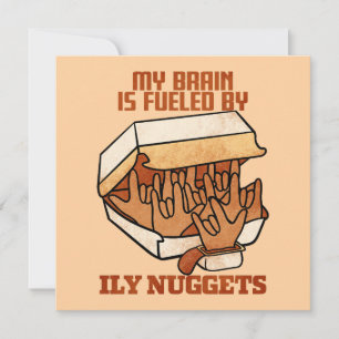 We Love Nuggets - Nugget Love - ASL ILY Obsession Thank You Card