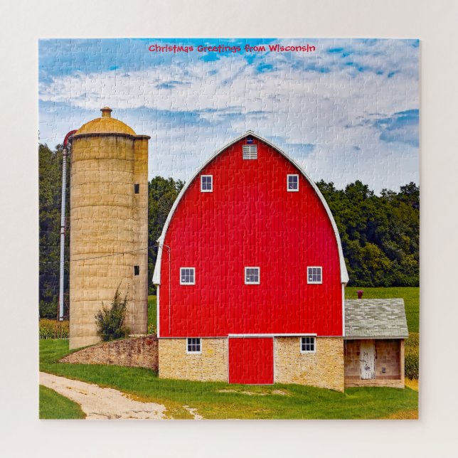 We love Old Barns in Wisconsin. Jigsaw Puzzle (Vertical)