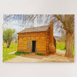 We Love Old Cabins in Utah Jigsaw Puzzle