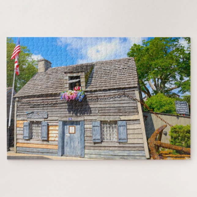 We Love Old School House St. Augustine Florida Jigsaw Puzzle (Horizontal)