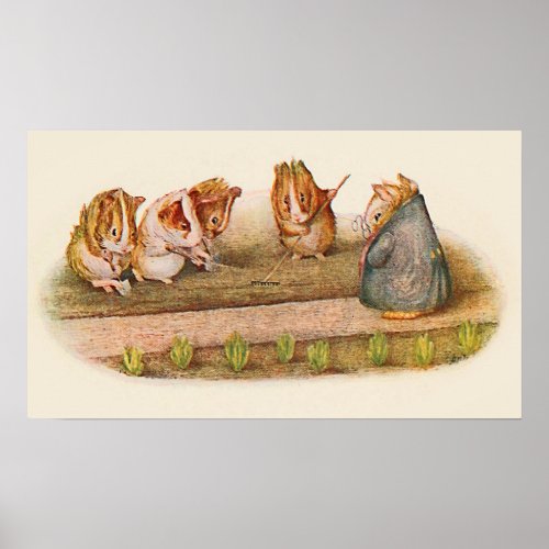 We Love Our Little Garden Guinea Pigs Poster