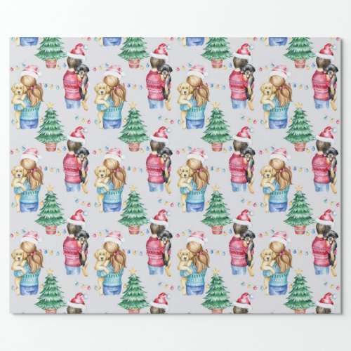 We love puppies Christmas Wrapping Paper