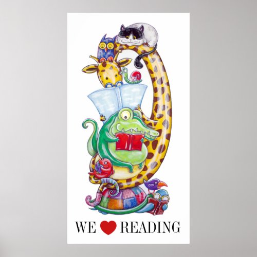 We Love Reading  Poster