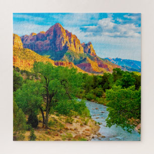 We Love River Creek Zion Park Utah Jigsaw Puzzle