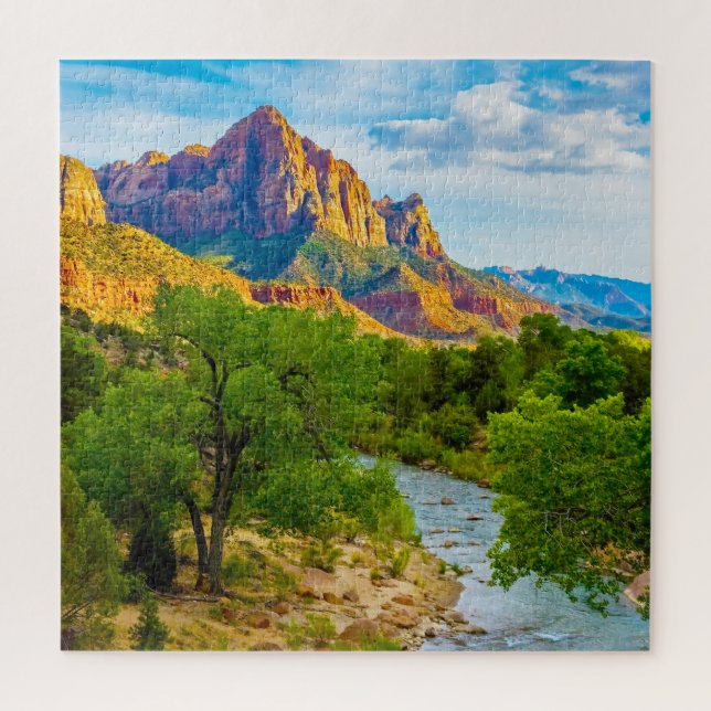 We Love River Creek Zion Park Utah Jigsaw Puzzle (Vertical)