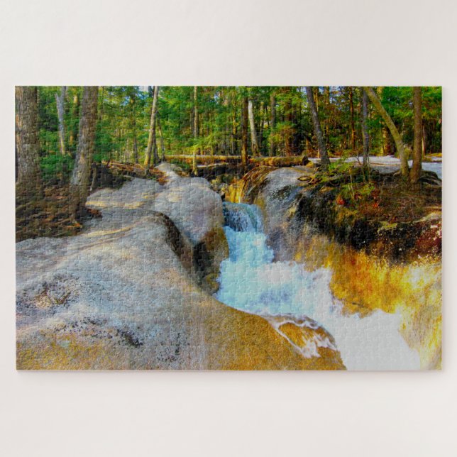 We love Rushing Water Gorge New Hampshire Jigsaw Puzzle (Horizontal)