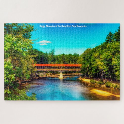 We love Saco River New Hampshire Jigsaw Puzzle
