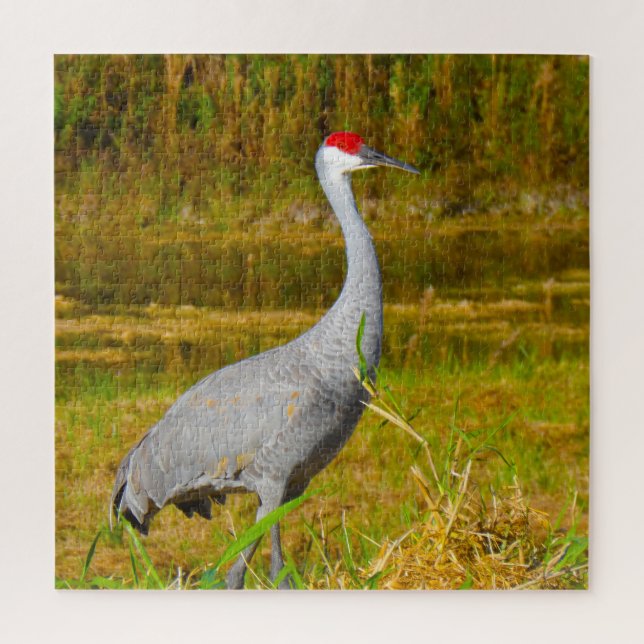 We Love Sandhill Cranes in Florida Jigsaw Puzzle (Vertical)