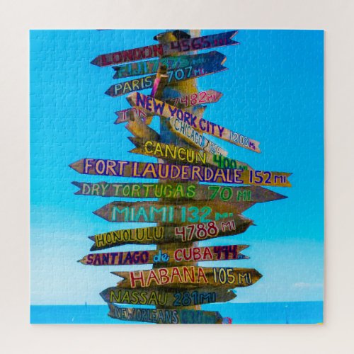 We Love Sign Posts in Florida Jigsaw Puzzle