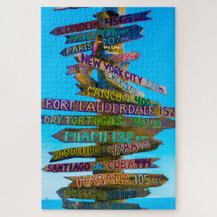 We Love Sign Posts in Florida Jigsaw Puzzle