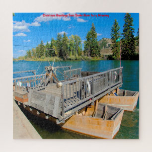 We Love Snake River Ferry Wyoming. Jigsaw Puzzle