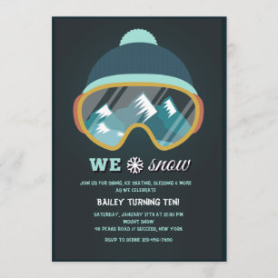 We Love Snow Invitation