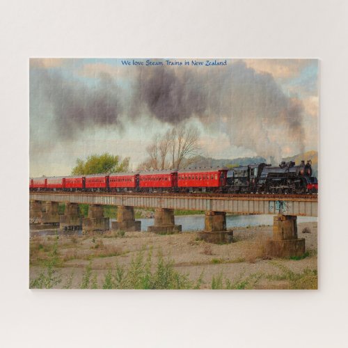 We love Steam Trains in New Zealand Jigsaw Puzzle