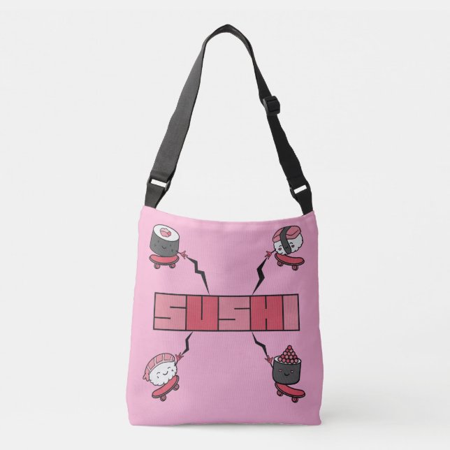 We Love Sushi - Sushi Love - ASL ILY Obsession Crossbody Bag (Front)